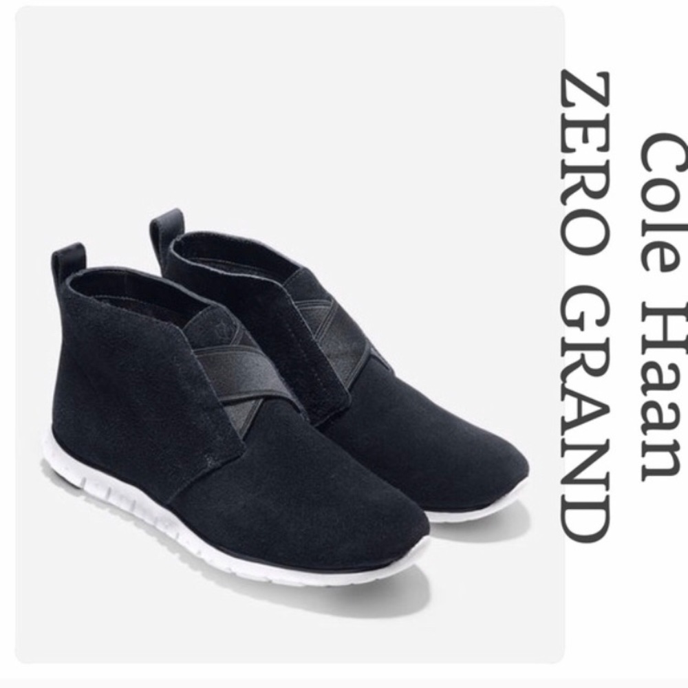 Cole Haan Sporty Chic Black Suede ZEROGRAND bootie